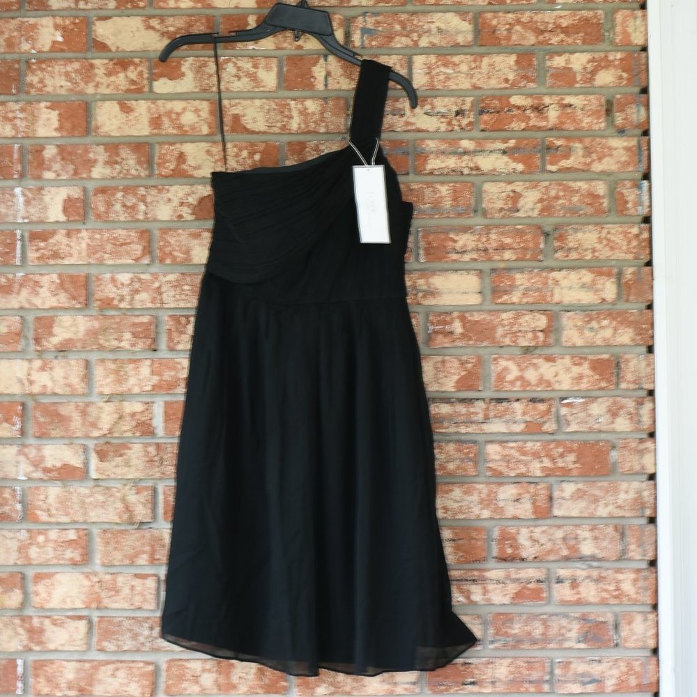 J. Crew One Shoulder Silk Dress - Picture 1 of 5